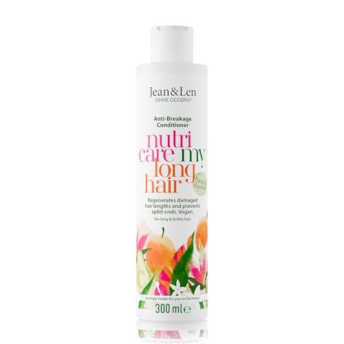 Jean&Len Conditioner Nutri Care Mango & Avocado für langes & geschädigtes Haar wirkt Haarbruch entgegen verbessert das Feuchthaltevermögen ohne Parabene & Silikone vegan 300 ml