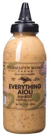 Terrapin Ridge Farms Everything Aioli – Bold and Creamy Gourmet Squeeze Sauce, 13 oz Bottle