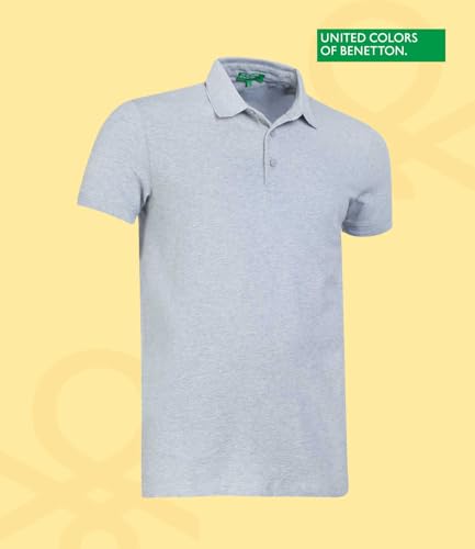 Image of United Colors of Benetton Shirt for Men | Tees for Man | Half Sleeves Plain Stylish Regular Fit Polo | Collar Tshirt | T-Shirt | Stylish Mens Tshirt