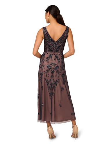 Adrianna Papell Women's Beaded Mesh Dress2