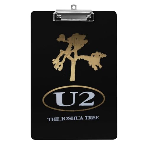 クリップボード U2 ユーツー ヨシュア トゥリー クリップファイル ファイルケース 下敷きボード 会議パッド 事務用品 ファイルバインダー ワードパッド 資料収納 A4サイズ 軽量 大容量 多機能 壁掛け 人気 プレゼント かわいい ファイル オフィス