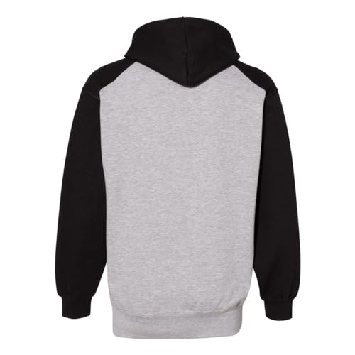 Badger Sports Fusion 1/4 Zip Carbon Heather/Columbia Blue Médio
