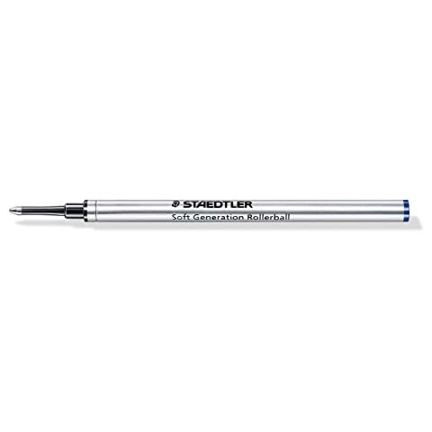 STAEDTLER Premium 451 SGB-3 Soft Generation Rollerball Refill - Bold (Pack of 5), Blue Cover