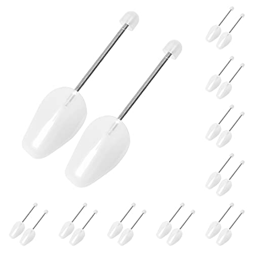 Ahberxig 10 Pairs Plastic Shoe Trees for Men (White) 