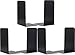Produktbild 3 Paare Buchstützen, Buchstützen Metall Buchständer Bookends rutschfeste Buchstützen Book Holder für Schule, Zuhause, Büro, Bibliothek Bücherhalter Schwarz