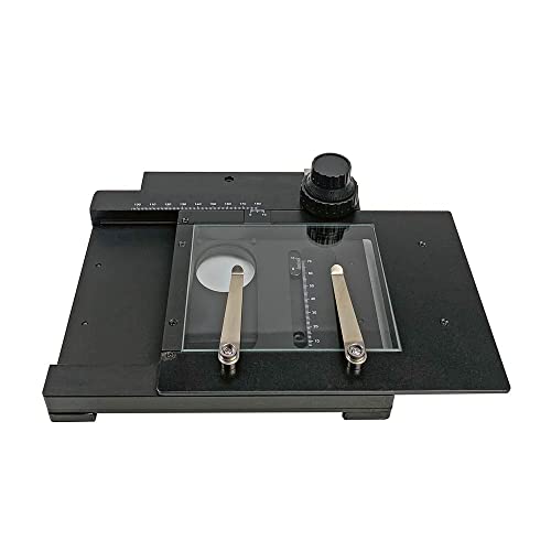 Microscope XY Mechanical Working Stage with 75x55mm Travel Distance, Microscope Stages & Stands