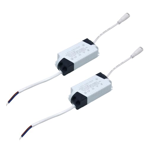 12~18W LED Driver, Constant Current 300mA AC 85~265V Output 36~72V DC Female Connector External Power Supply Rectifier Transformer for LED Ceiling Light