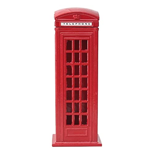 Téléphone décoratif rétro rouge pour vitrine de bar, café et décoration intérieure
