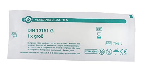 NOBA 10x Verbandspackung Verbandspakete Verband, steril, DIN13151 Erste Hilfe SL - L/groŸ