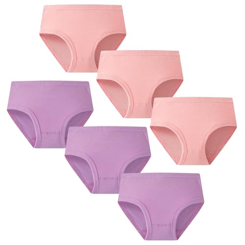 Girls Cotton Panties Little Big Kids Soft Undies Toddler Breathable Briefs Underwear 3-14Yrs