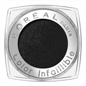 L'Oréal Paris – Sombra de ojos de larga duración El color infalible, 30 negro mate