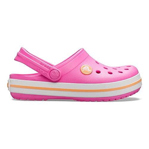 Image of crocs Electric Pink /Cantaloupe Clogs - J2 (204537-6QZ)-Kid