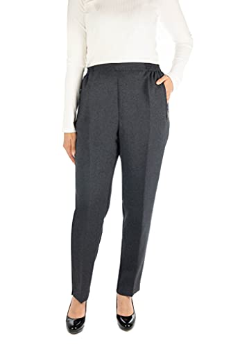 Alica Winter Schlupfhose meliert, komfortabler Gummibund, gerader...