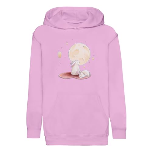 Sweat à capuche enfant lapin lune parfait pour l'école et les loisirs