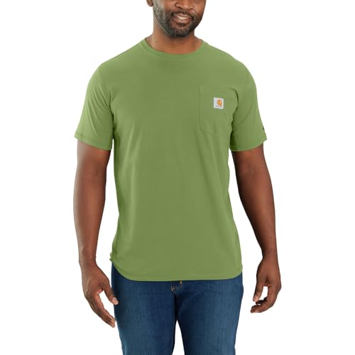 Image of Carhartt Men's Force Relaxed Fit Midweight Short-Sleeve Pocket T-Shirt
