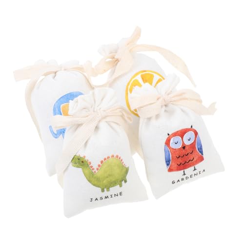 QUMIIRITY 4piezas Bolsitas Perfumadas Aroma Bolsa Estampada para Armario y Coche Bolsa De Lavanda