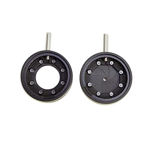 ラボ用顕微鏡アクセサリー 1-8mm手動ズームアパーチャ、顕微鏡カメラモジュールアダプタ15mm外径、アイリスメカニカルダイヤフラム