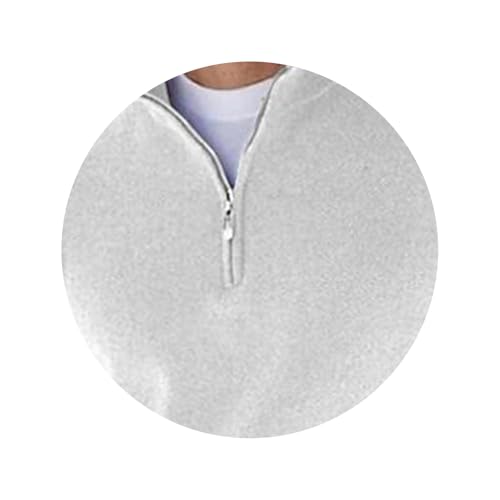 Men's Quarter Zip Up Sweaters Lightweight Mock Neck Pullover Top Comfort Ribbed Knit Polo Sweater3