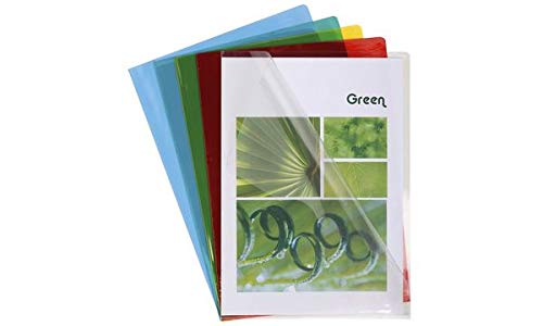 EXACOMPTA - Buste trasparenti in PVC, formato A4, 0,13 mm, confezione da 100 pezzi, colore: giallo