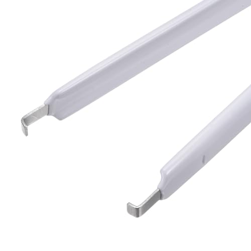 Image of uxcell IC Puller Chip Extractor Stainless Steel with Insulated Vinyl Grip White 5 Pack
