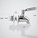 Stainless Steel Spigot for Beverage Dispenser – Leak-Proof Replacement Spigot with 2 Filters – Drink Dispenser Spigot Replacement