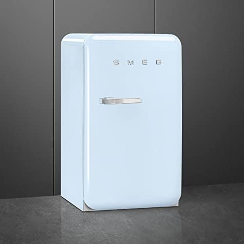 Smeg FAB10 50's Retro Style Aesthetic Refrigerator with 4.48 Cu Total Capacity, 2 Glass Shelves, LED Internal Light, 22-Inches, Pastel Blue Right Hand Hinge - Thumbnail 4