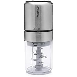 Licuadora Princess Princess 221080 Multipicadora y licuadora 350 W 2 en 1, capacidad de 500 ml, base antideslizante, 2 cuchillas, Compacta.