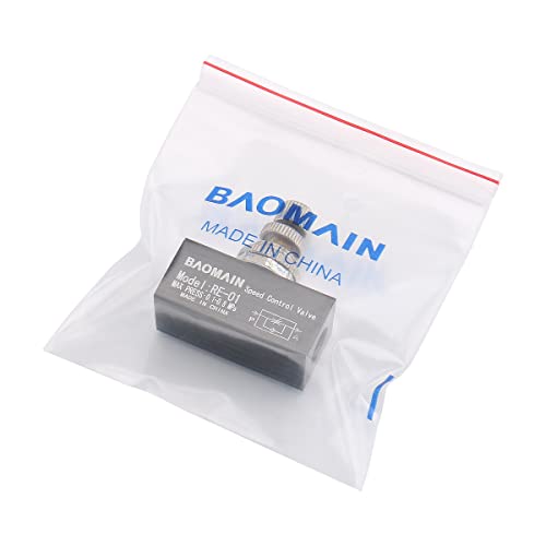 Image of Baomain Flow Control Valve RE-01 G 1 /8 inch Pipe Female Threaded Restrictive Speed