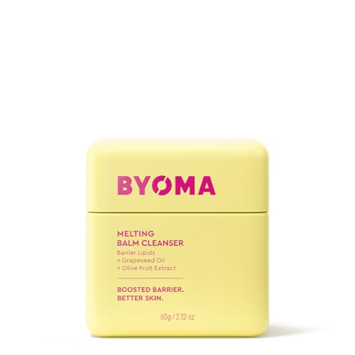 BYOMA Melting Balm Facial Cleanser - Buttery Soft Cleansing Balm for Skin Barrier Repair - Tri-Ceramide Face Wash for Sensitive Skin & All Skin Types - Deeply Hydrated Skin, No Oily Residue - 2.12 oz