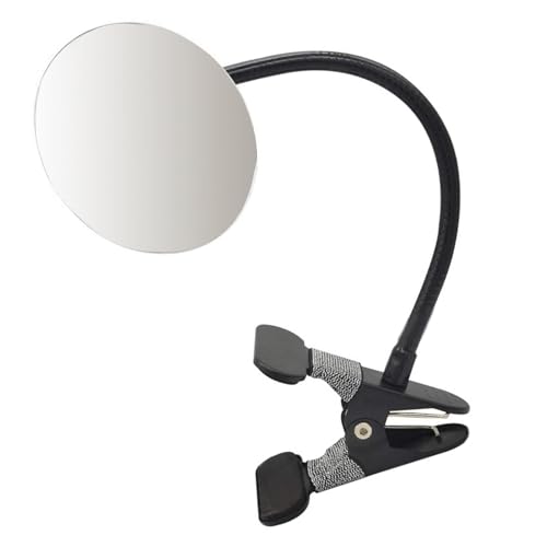 Btgghytr Um 360 Grad verstellbar, rechteckig/rund, zum Anklippen, flexibel, Make-up, verspiegelt für Schreibtisch oder Kabinen und Sicherheit, flexible Betrachtung Btgghytr Um 360 Grad verstellbar, rechteckig/rund, zum Anklippen, flexibel, Make-up, verspiegelt für Schreibtisch oder Kabinen und Sicherheit, flexible Betrachtung