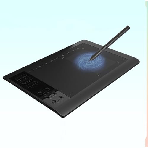 Tableta gráfica de dibujo, área activa grande de 10 x 6 pulgadas con lápiz sensible a presión de 8192 niveles y 12 teclas rápidas, mejora la productividad miniatura 2