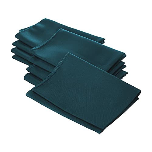 LA Linen 10-Pack Polyester Poplin Napkin 18 by 18-Inch, Dark Teal LA Linen 10-Pack Polyester Poplin Napkin 18 by 18-Inch, Dark Teal