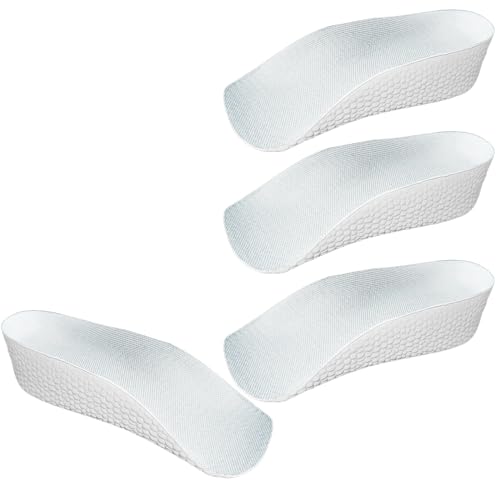Lcyiweu Orthopedic High-Elastic Insoles - Arch Support Height-Increasing Insoles Relief for Plantar Fasciitis and Flat Feet(2 Pairs) (Gray 3.5cm)