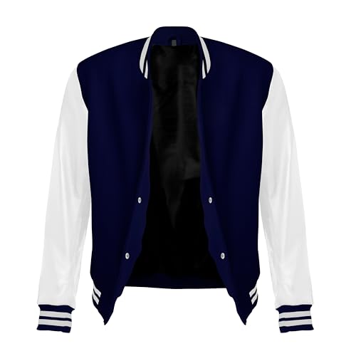 Image of Red And Black Letterman Jacket Men - Mens Black Varsity Letterman High School Baseball Bomber Jacket
