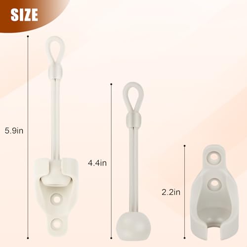 Seprochoo Sun Shade Parts Bungee Kit and End Cap,Weather Resistance,for Coolaroo Exterior Roller Shade,Outdoor Blinds,Roller Shades (3, Sand), SRDPFFK1-01