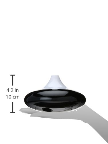 ZAQ Dew Essential Oil Diffuser LiteMist Ultrasonic Aromatherapy With Ionizer and Color-Changing Light - 80 ML Capacity, Black