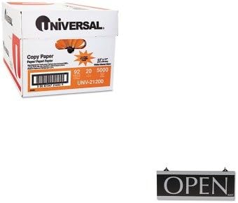 KITUNV21200USS4246 - Value Kit - Headline Signs Century Series Reversible Open/Closed Sign (USS4246) and Universal Copy Paper (UNV21200)