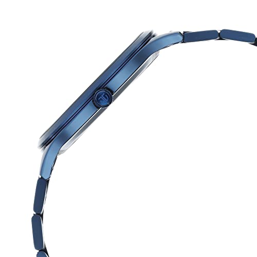 Titan Classique Slim Analog Silver Dial Men's Watch-90142QM01 Stainless Steel, Blue Strap - Image 3