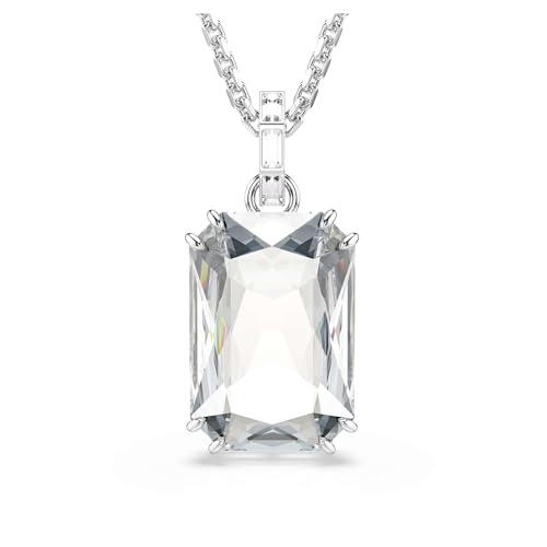 Swarovski Millenia pendant, Octagon cut, White, Rhodium plated