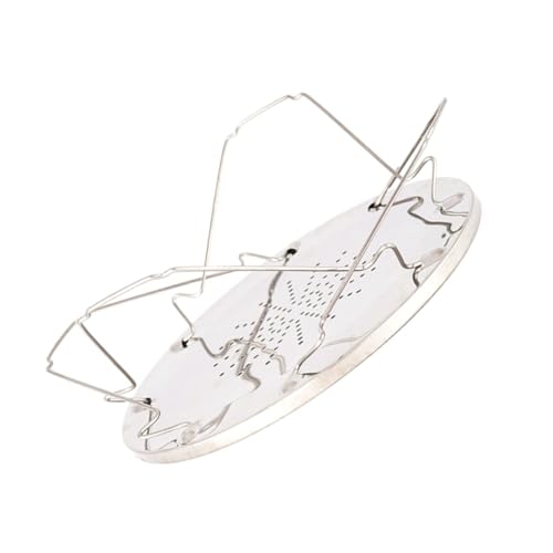 PRETYZOOM 1Pc Stainless Steel Sandwich Rack for Grilling and Toasting Toast Warming Shelf Easy to Clean Bbq Tool for Outdoor and Kitchen Use Portable