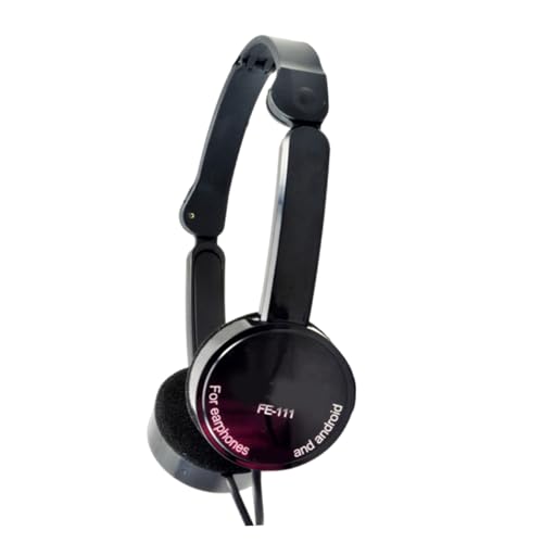 XINGLIDA Auriculares plegables con cable para niños con micrófono de cable de 3,5 mm para niños, escuela, teléfono celular, cuaderno