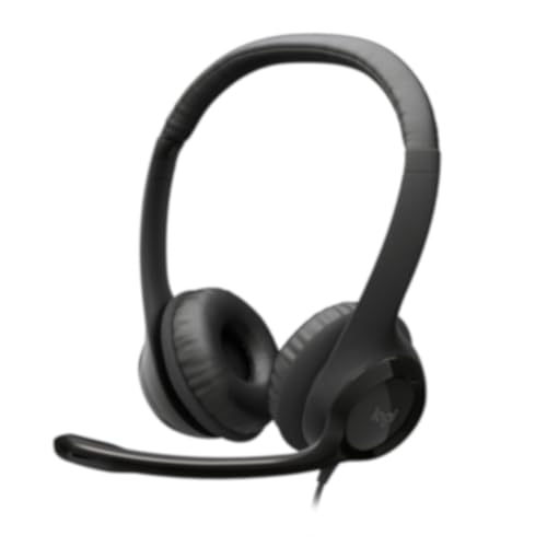 Logitech H 390,Color Black,Connectivity Technology Wired,Built-in Media Headset.