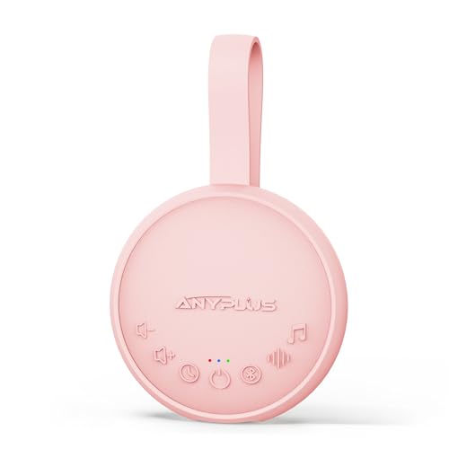 Image of ANYPLUS White Noise Sound Machine, Portable Sound Machine for Sleeping Adults & Baby, 10 Soothing Sounds, Rechargeable Battery Noise Sleep Machine for Home, Office, Yogasleep, Travel Essentials (Pink)