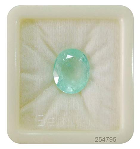 JAGDAMBA GEMS Natural AAA++ Quality Green Loose 4.32 Carat / 5.25 Ratti Gemstone Natural Certified Zambian Emerald/Panna Stone for Men and Women {Lab Approved} (B09XLHLD9L) Amazon Price History, Amazon Price Tracker