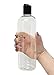 ljdeals 16 oz Clear Plastic Empty Bottles with Black Disc Top Caps, Squeezable Refillable Containers for Shampoo, Lotions, Cream and More Pack of 2, BPA Free, Made in USA