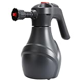 電動フォームガン 洗車 泡噴霧器 2L大容量 充電式 コードレス 低騒音 75°広角噴霧 Type-C急速充電 1300mAh 園芸散水/窓掃除/水やり グレー