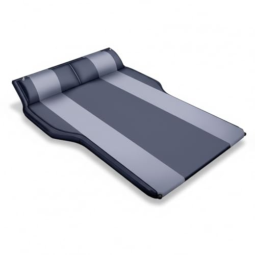 GTYMTTX Colchon Coche, Colchón para Coche Maletero, Diseño Plegable y Autoinflable con Almohada Ajustable, Soporta hasta 200 kg, 130 x 180 x 5 cm, Camping, Viajes y Uso en Maletero