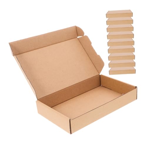Operitacx 20 piezas Cajas Pequeñas de Cartón Corrugado para Envíos con Tapa Abatible Resistentes de Plegables y Rápidas de para Embalaje y Packaging Pequeñas