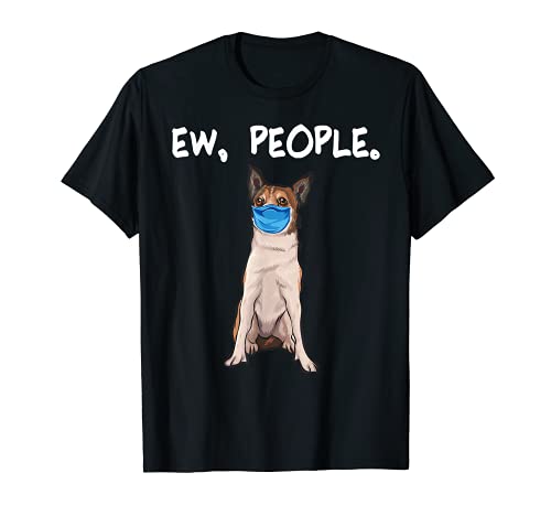 Perro Lundehund Llevando Una Máscara Camiseta