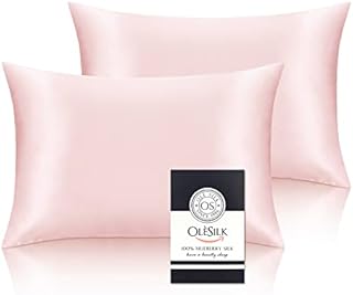25 Momme Silk-Pillow-Cases 2 Pack for Hair and Skin, Mulberry Silk Pillowcase Queen